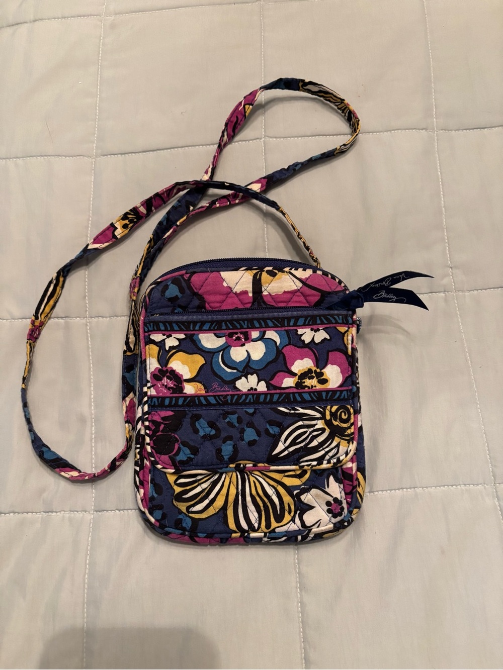 Vera Bradley Retired African Violet mini hipster Quilted Crossbody